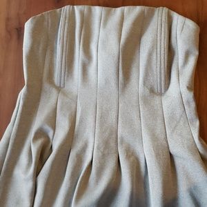 OAK A.OK Brooklyn Grey Strapless Dress New with Tags Size Large